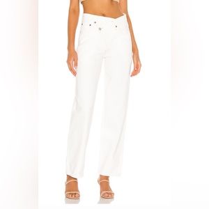 AGOLDE cross cross Jeans. Size 25. White